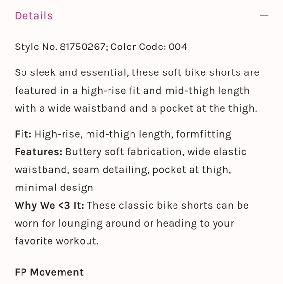 #145- Free People Bike Shorts NWOT - Picture 8 of 8